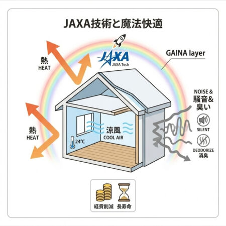 JAXAのロケット技術を応用した、15の機能を持つ奇跡の塗料